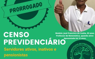 ATENÇÂO – Prorrogado Censo Previdenciário de 2023